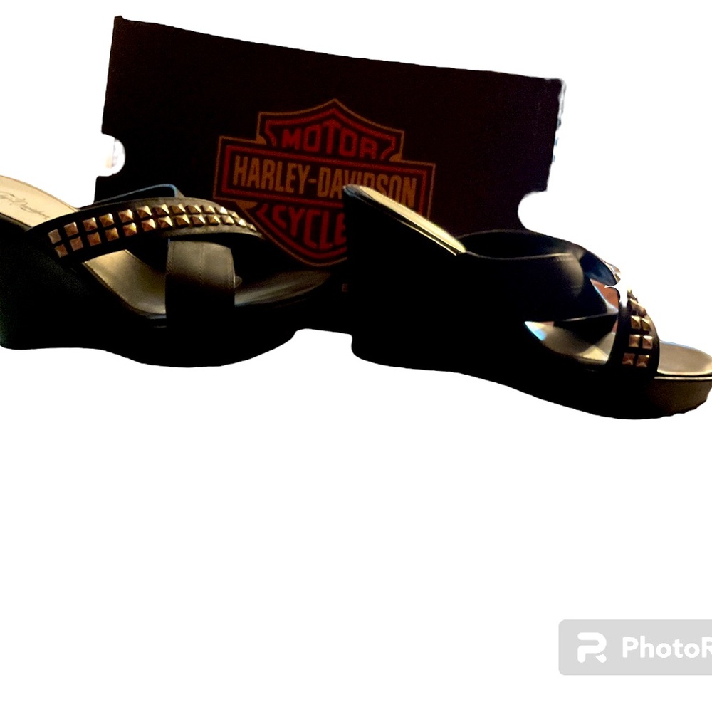 New pair Harley Davidson black size 10